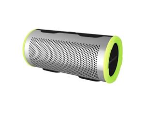 Braven Stryde 360 Rugged Waterproof Portable Bluetooth Speaker - Silver/Green