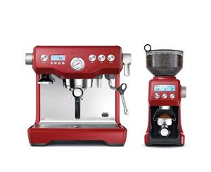Breville BEP920CRN Espresso Coffee Machine Cranberry Red with Smart Grinder