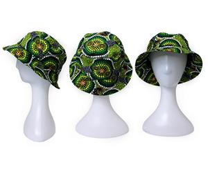 Bunabiri Indigenous Bucket Hats - Colin Jones - Colours Rainforest