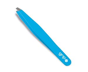 Caronlab Grip Professional Claw Straight Tweezer Bright Blue Hair Removal Tool