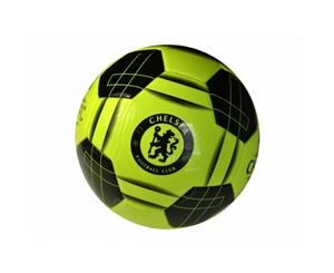 Chelsea Fc Official Crest Fluro Football (Fluro Green/Black) - BS717