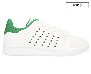 Clarks Boys' Decker Shoe - White/Green