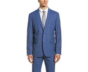 Cole Haan Wool-Blend Suit With Flat Front Pant