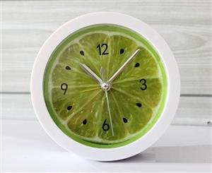 Cool Lemon Fruit Green Desktop Alarm Clock