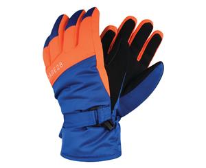 Dare 2B Childrens Boys Mischievous Ski Gloves (Oxford Blue/Vibrant Orange) - RG4735