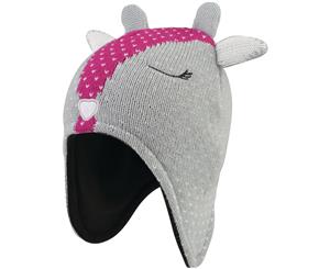 Dare 2b Girls Brainwave Fleece Lined Character Beanie Hat - Argent(Deer)