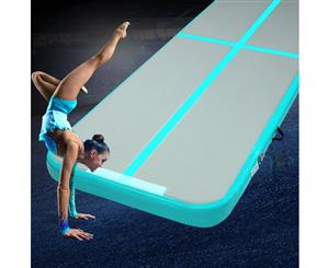 Everfit 5X1M Airtrack Inflatable Air Track Tumbling Mat Floor Home Gymnastics Mint Green