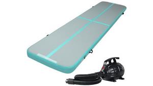 Everfit Inflatable Air Track Mat with Pump 4m x 100cm - Green