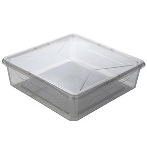 Ezy Storage 6L Grey Karton Storage Container With Snap On Lid
