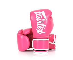 FAIRTEX-BGV14 Microfibre Boxing Gloves Muay Thai MMA Sparring - Pink