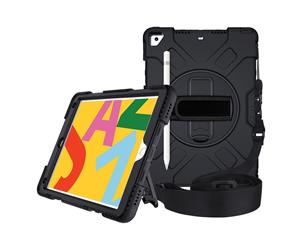 FLEXII GRAVITY Taipan Silicon Rugged Case For iPad 10.2 (7Th Gen) - BLACK