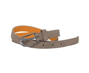 Forest Womens/Ladies Simple Leather Belt (Grey) - BL175