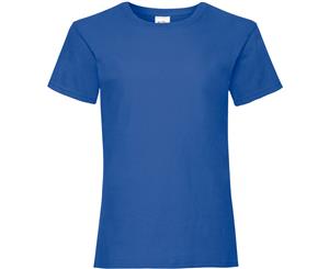 Fruit Of The Loom Girls Childrens Valueweight Short Sleeve T-Shirt (Royal) - BC323