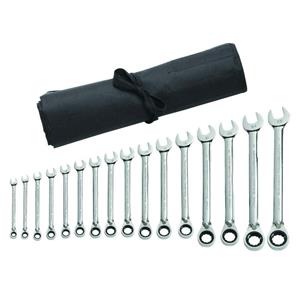 Gearwrench 16pc Met Ratchet Spanner Set with Bonus Non-Ratchet Wrench Set 9602RNNR