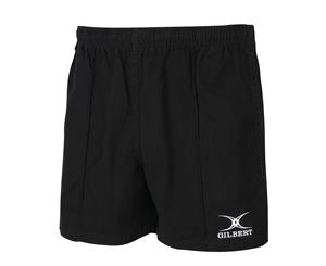 Gilbert Rugby Mens Adult Kiwi Pro Cotton Rugby Shorts - Black