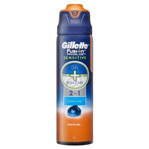 Gillette Fusion Pro Glide Sensitive Shave Gel Ocean Cool 170g
