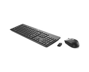 HP Slim Wireless Keyboard and Mouse Kits Black USB T6L04AA
