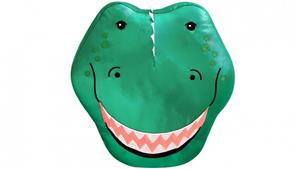 Happy Dinosaur Green Novelty Cushion
