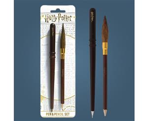 Harry Potter Wand Pen & Broom Pencil Set