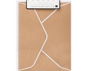 Heidi Swapp A2 Envelopes 4/Pkg-Kraft