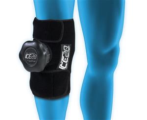 Ice20 Ice Therapy Single Knee Calf Cold Compression Wrap Pain Relief w Strap/Bag