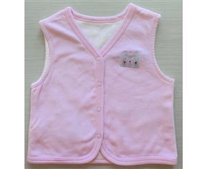 Idilbaby - Girl - Baby - Bunny- Pink - Reversible Sleeveless Vest