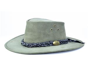 Jacaru 1007 Wallaroo Suede Traditional Hats - Grey