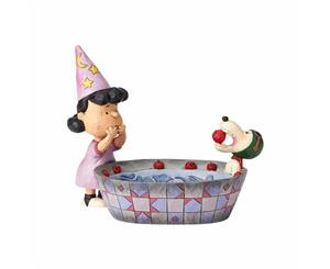 Jim Shore Peanuts Halloween Candy Dish - Apple Ace (Peanuts Collection)