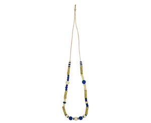 KAJA Clothing BIRCH - Necklace Navy multi Wood beads