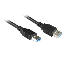 Konix 1M USB 3.0 AM/AM Cable in Black