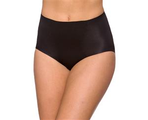 LaSculpte Women's Tummy Control Seamless No Show Microfiber Invisible Shapewear Full Brief - Black