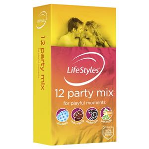 LifeStyles Condoms Party Mix 12 Pack