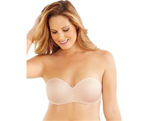 Lilyette By Bali Comfort Devotion Full Figure Strapless Bra Closeout. 0822 - Champagne Shimmer W/Ivory