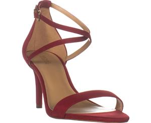 MICHAEL Michael Kors Ava Strappy Buckled Sandals Scarlet