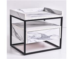 Magino Bedside Table (Marble)