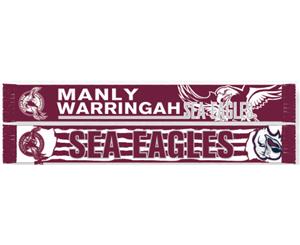 Manly Sea Eagles NRL Alliance Double Sided Jacquard Scarf