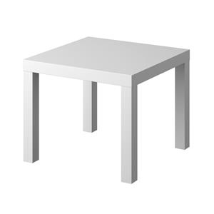 Marquee White Side Table