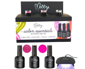 Mitty - Salon Essentials at Home Nail Kit - Peony Pink