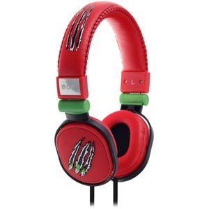 Moki - ACC-HPPOB - Popper Claw Red Headphone