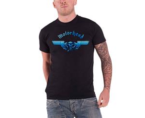 Motorhead T Shirt Tri Skull War Pig Band Logo Official Mens - Black