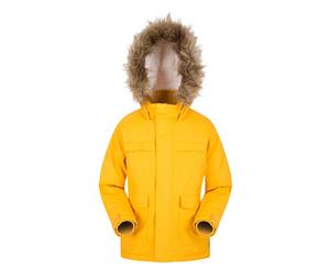 Mountain Warehouse Boys Padded Jacket Water Resistant with Microfibre Filling - Yellow
