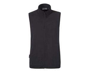 Mountain Warehouse Mens Microfleece Gilet with Breathable and Quick Drying - Black
