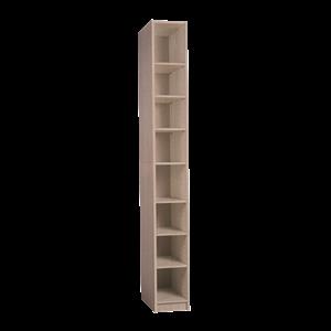 Multistore 2000 x 250 x 450mm 7 Shelves Shoe Tower - Light Oak