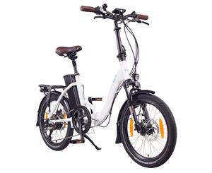 NCM Paris+ Folding E-Bike 250W 36V 19Ah 684Wh Battery Size 20" - White