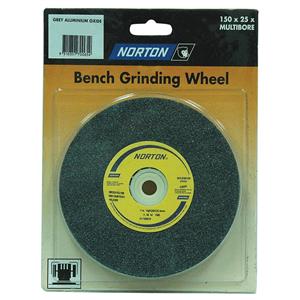 Norton 150 x 25mm Multi-Bore Fine Bench Grinding Wheel