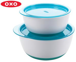 OXO Tot Small & Large Baby Bowl Set - Aqua