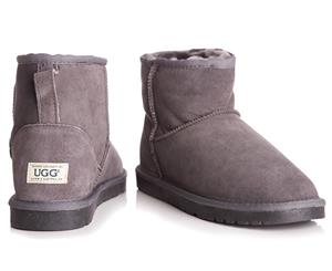 OZWEAR Connection Classic Mini Ugg Boot - Charcoal