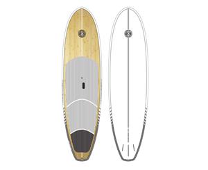 Ocean & Earth Cruiser Epoxy/Bamboo SUP Board - - 10Ɔ" - White