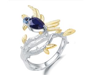 Olivia Yip - Noble Magpie With Yellow Gems Women's Ring