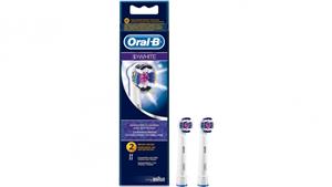 Oral B 3D 2-Pack Replacement Electric Toothbrush Head - White